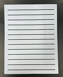 Bold Line Writing Paper (8.5 x 11) - 3/4" Lines