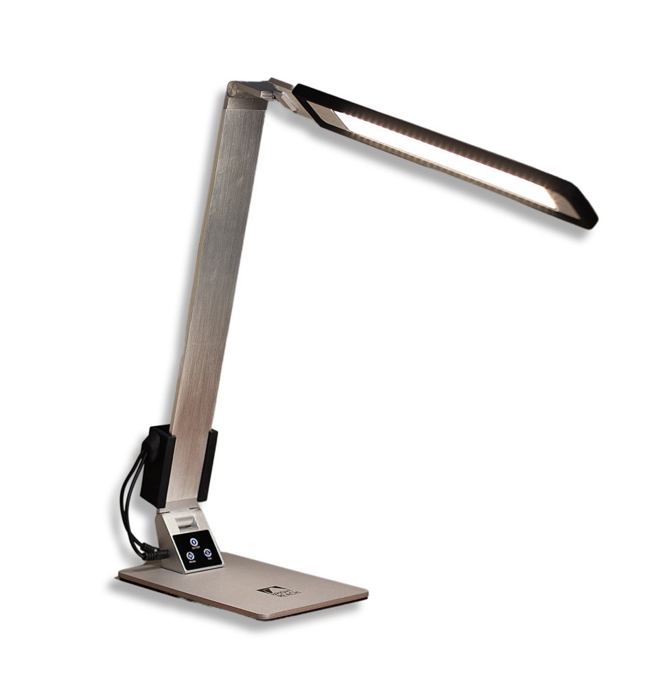 Bright Reach Desk Lamp in Silver