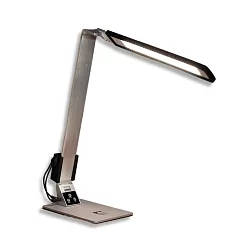 Bright Reach Desk Lamp in Silver