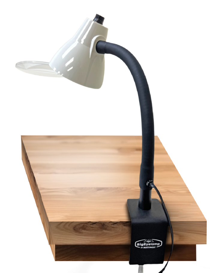 Single Arm Magnifying Clamp Lamp (10")