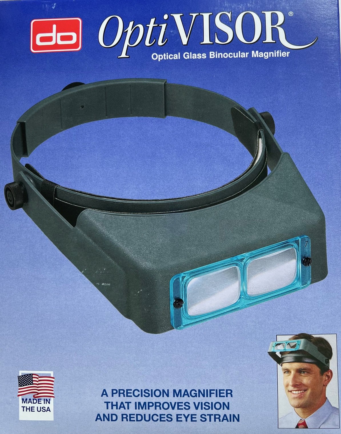 Donegan 3D OptiVisor Head-Borne Binocular Magnifier (Glass)