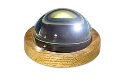 Magnabrite 89mm, 4x (3.5") Dome Magnifier w/round Oak Base