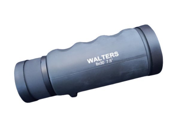 Walters 8X30 Rubber Covered Monocular Telescope with Case and Neck Strap (Waterproof)