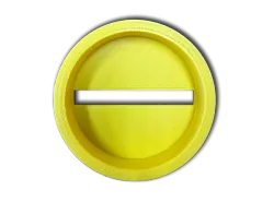 Magnabrite Dome Reading Line Guide Base 64mm - Yellow