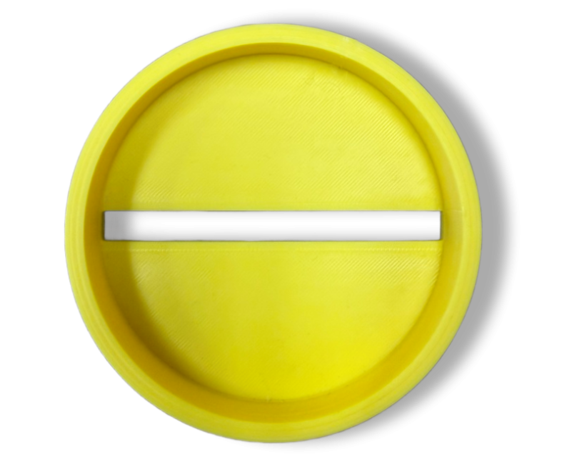 Magnabrite Dome Reading Line Guide Base 89mm - Yellow