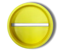 Magnabrite Dome Reading Line Guide Base 89mm - Yellow