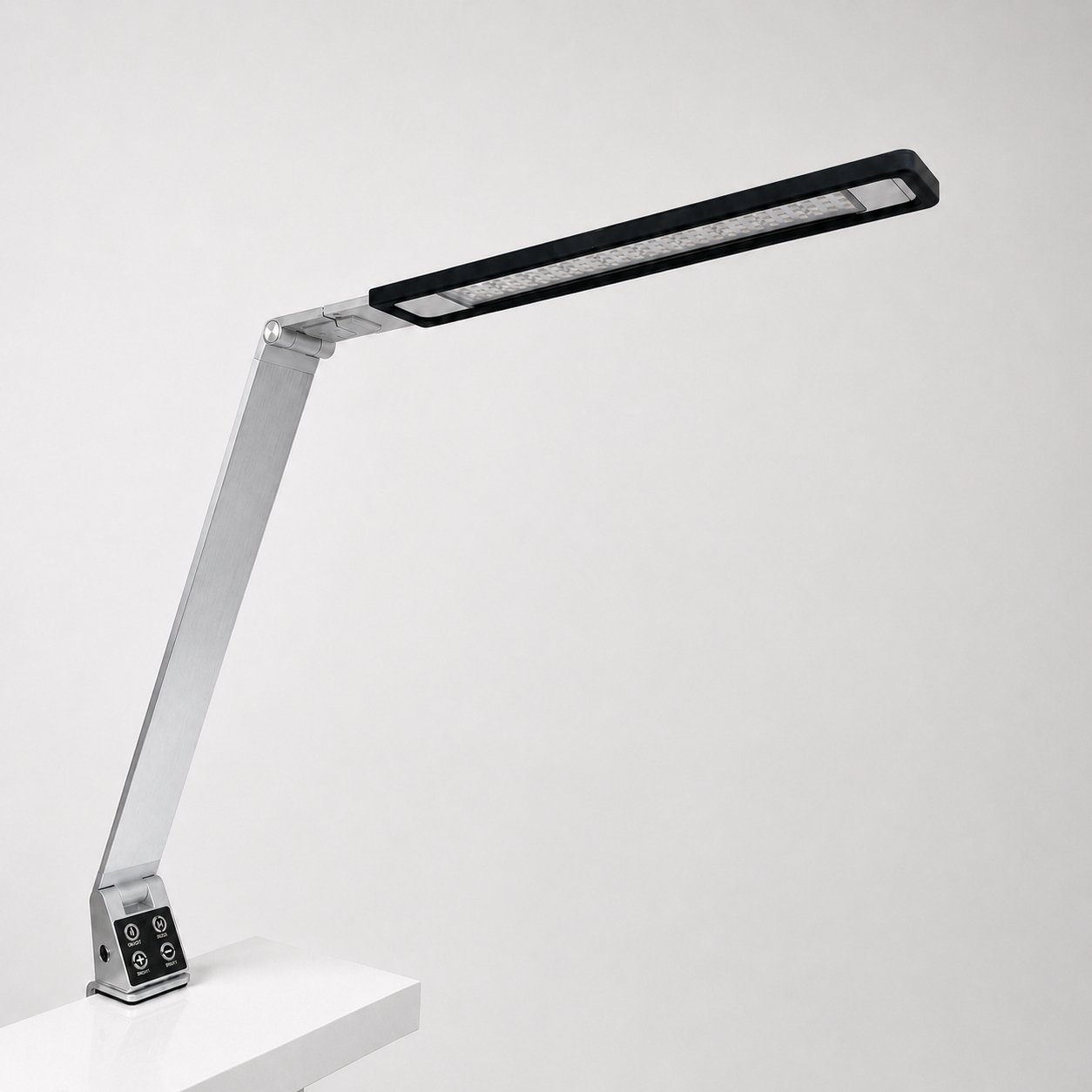 Bright Reach Clamp Lamp in Silver